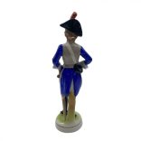 Nápolyi porcelán katona figura