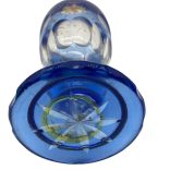 Cseh fürdőspohár rózsa díszítéssel