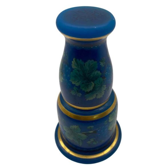 Biedermeier éjszakai üveg és pohár 