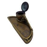 Bronz szecessziós tintatartó 