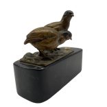 Bronz fácános csengőnyomó 