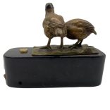 Bronz fácános csengőnyomó 