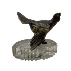 Bécsi bronz fajdkakas levélnehezék