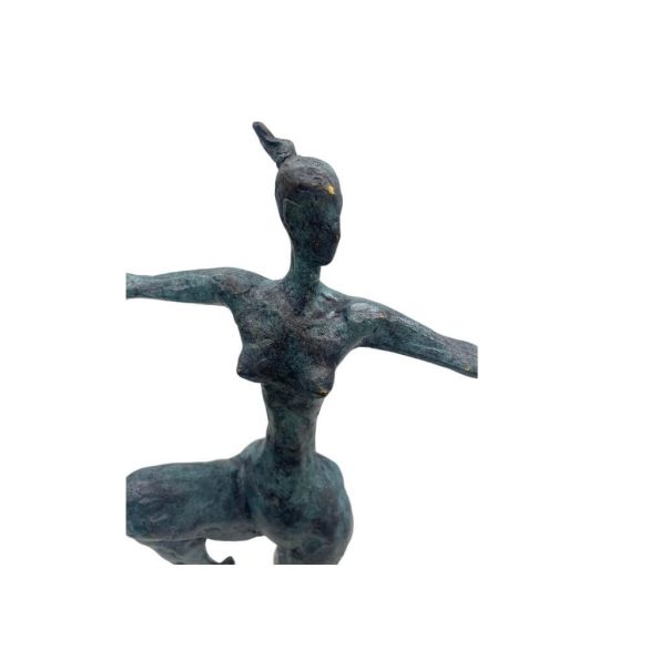 Francia női bronz szobor 