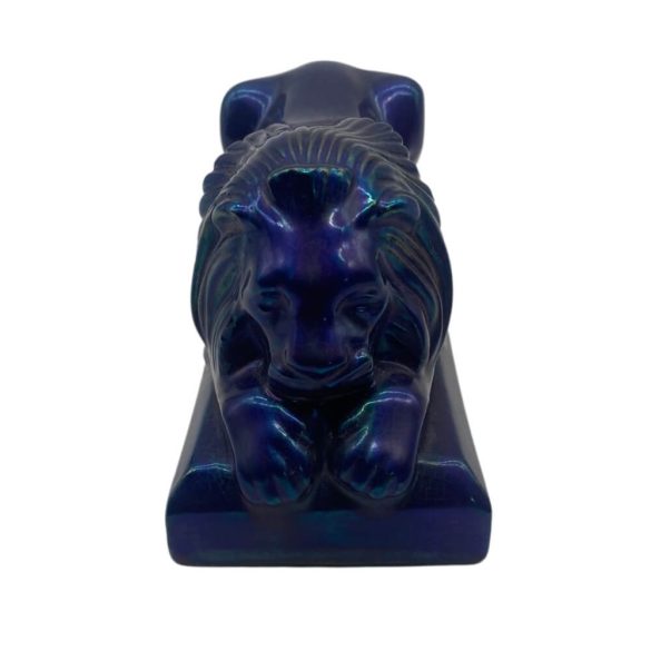 Zsolnay kék eozin oroszlán 