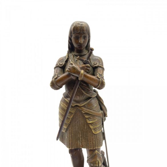 Eutrope Bouret- Jean D'arc bronz szobor 