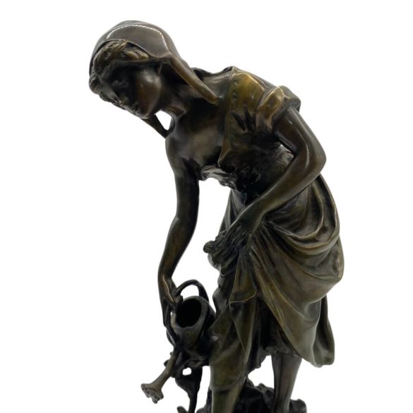 Auguste Louis Mathurin "Au Jardin" bronz szobor