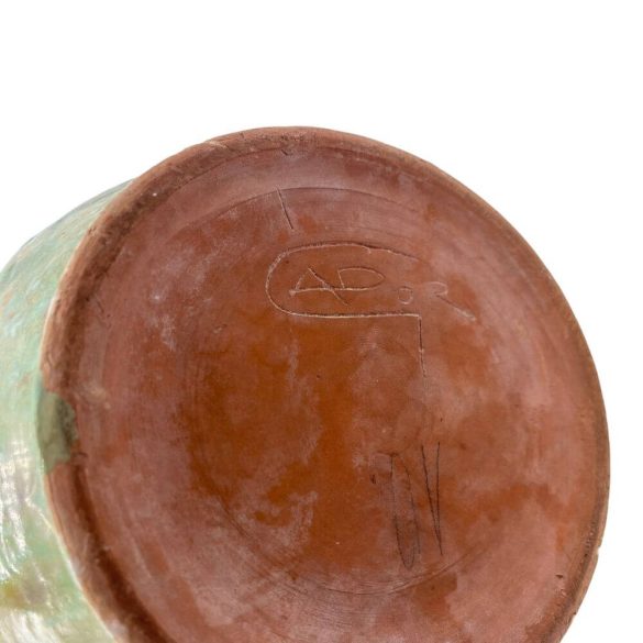Gádor István zöld váza 30 cm