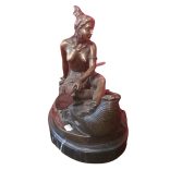 Duchoiselle jelzéssel, 19 sz.: Halászó indián lány