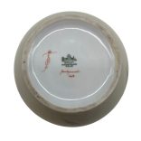  Rosenthal porcelánváza Fritz von Stockmayer japonizáló színes festményével. 1940-es évek