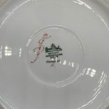 Rosenthal nagyméretű porcelánváza Fritz von Stockmayer japanizáló színes festményével. 1940-es évek