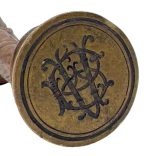 Szeccessziós álló női akt (pecsétnyomó)