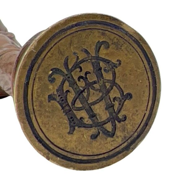 Szeccessziós álló női akt (pecsétnyomó)