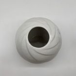 Art deco stílusú fehér porcelán váza 