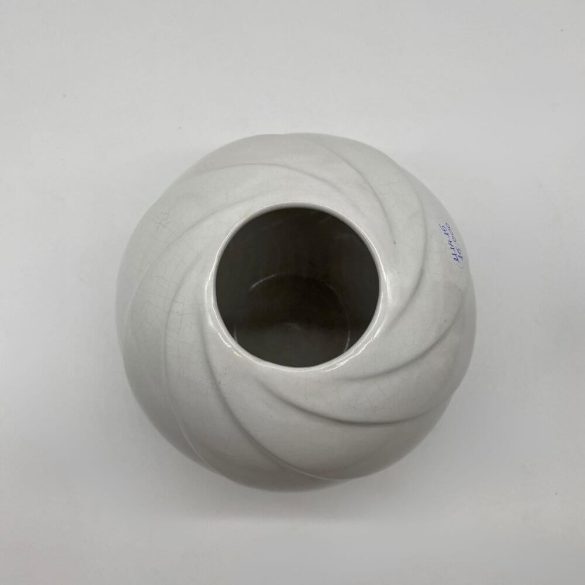 Art deco stílusú fehér porcelán váza 