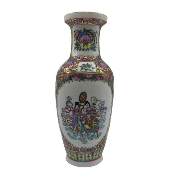 Közepes méretű kézzel festett kínai váza 