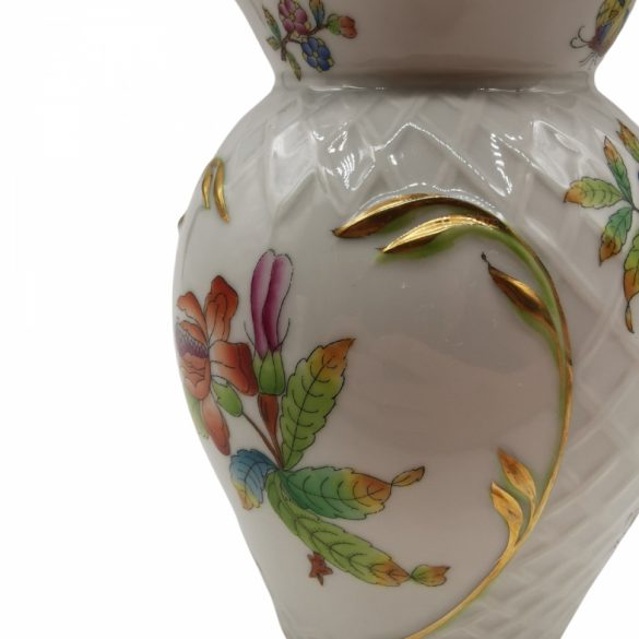 Herendi viktória mintás váza aranyozással