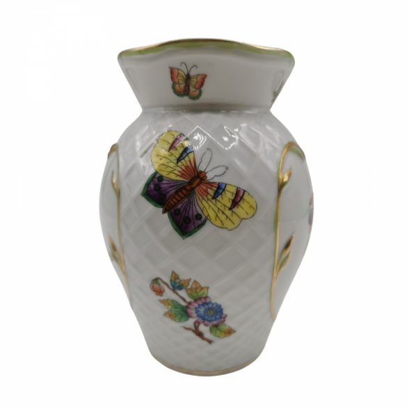 Herendi viktória mintás váza aranyozással