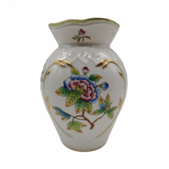 Herendi viktória mintás váza aranyozással