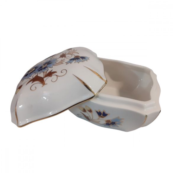 Zsolnay búzavirágos bonbonier 10 cm