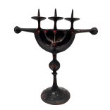 Pap Zoltán: Brutalista bronz gyertyatartó 